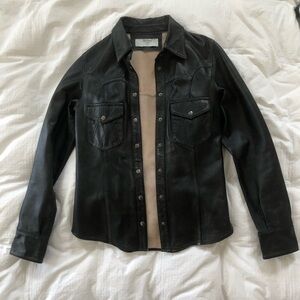 One Teaspoon Marfa Leather Shirt S